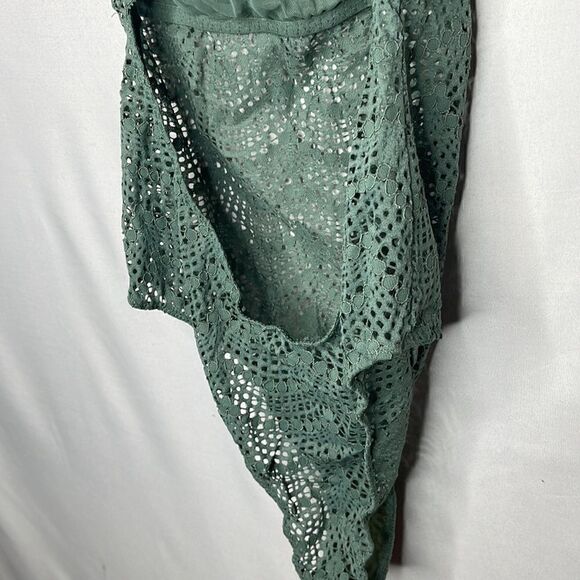 Victoria Secret Open Back Green Lace Teddy Bodysuit. Size Small. - Picture 10 of 10